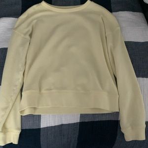 Pastel yellow crewneck